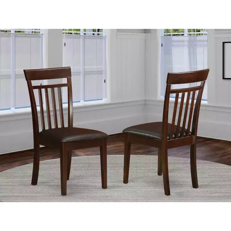 Chaises de salle à manger modernes en similicuir