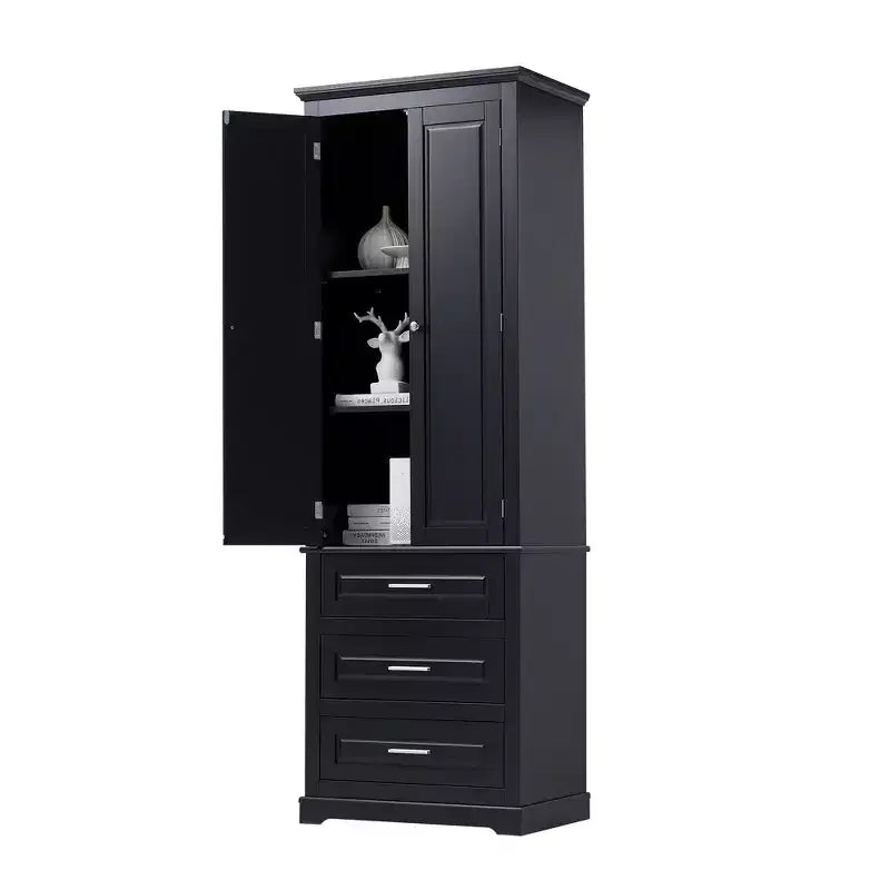 Meuble de rangement haut avec tiroirs pour salle de bain, bureau
