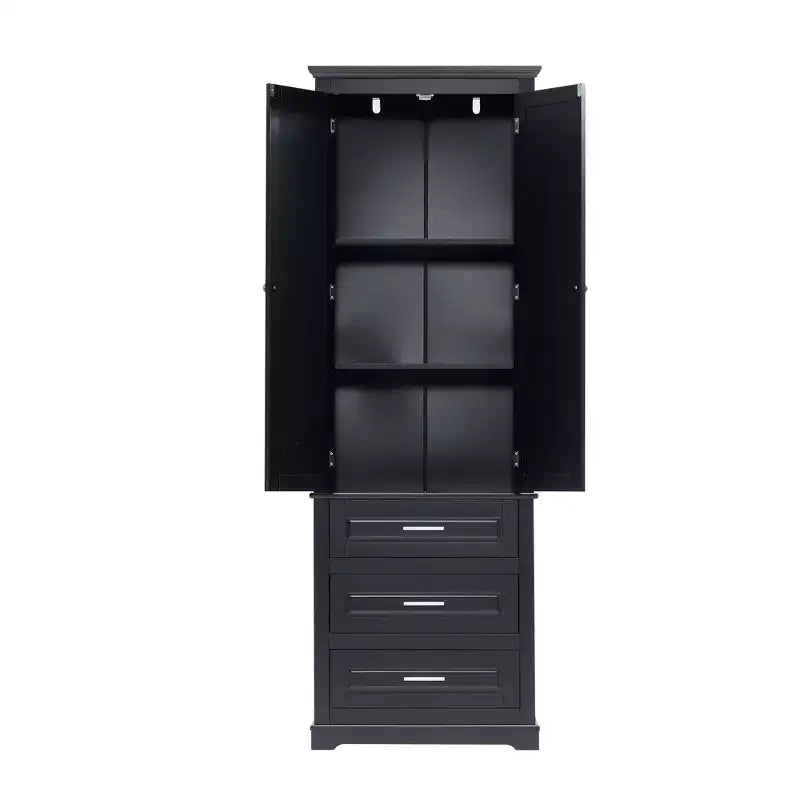 Meuble de rangement haut avec tiroirs pour salle de bain, bureau