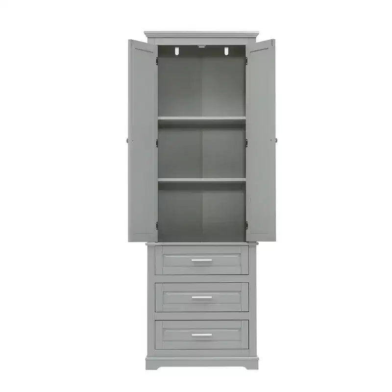 Meuble de rangement haut avec tiroirs pour salle de bain, bureau