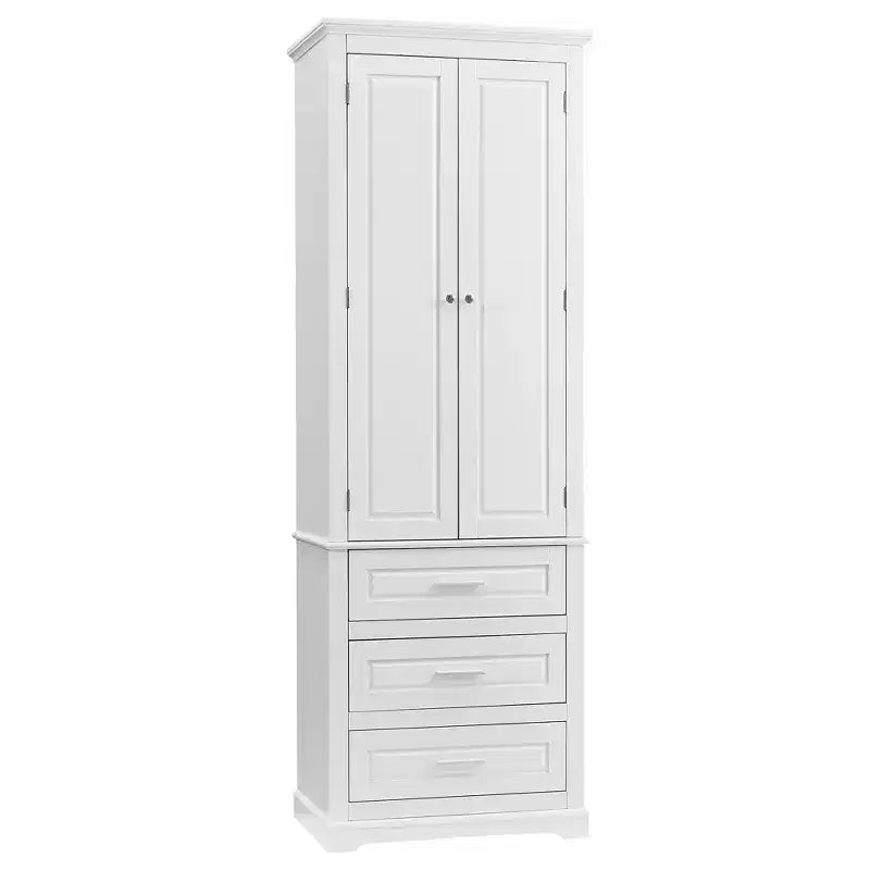 Meuble de rangement haut avec tiroirs pour salle de bain, bureau