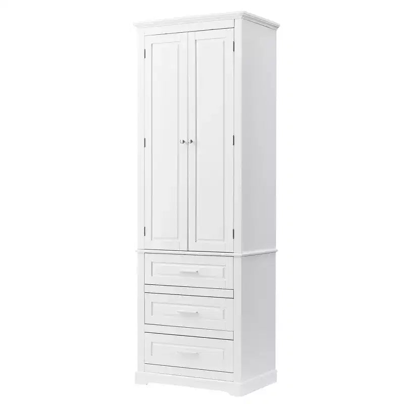 Meuble de rangement haut avec tiroirs pour salle de bain, bureau