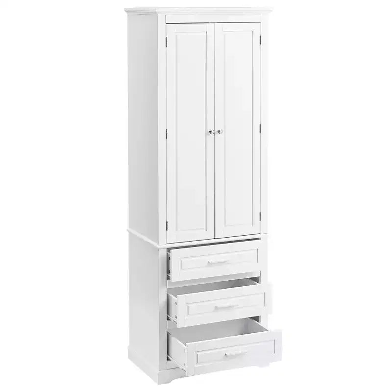 Meuble de rangement haut avec tiroirs pour salle de bain, bureau
