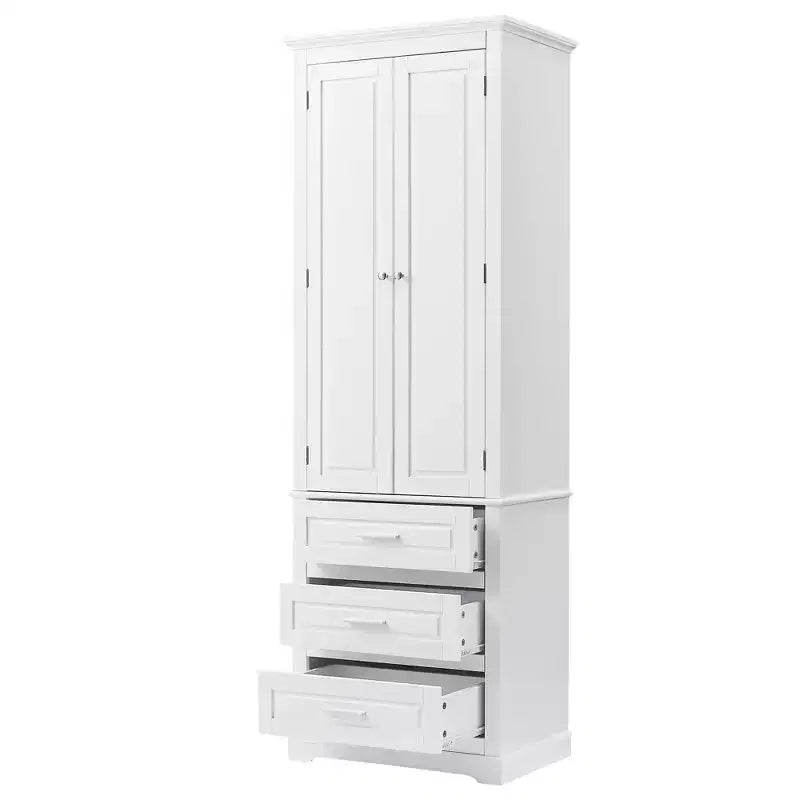Meuble de rangement haut avec tiroirs pour salle de bain, bureau