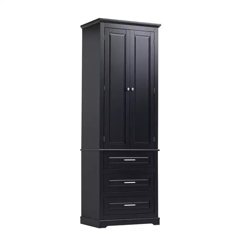 Meuble de rangement haut avec tiroirs pour salle de bain, bureau