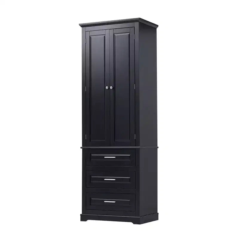 Meuble de rangement haut avec tiroirs pour salle de bain, bureau