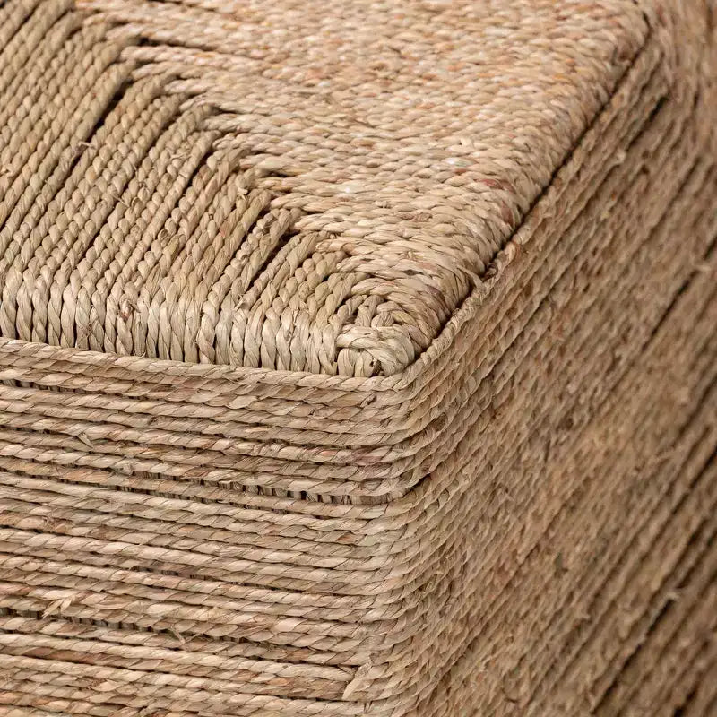 Table basse en jonc de mer naturel