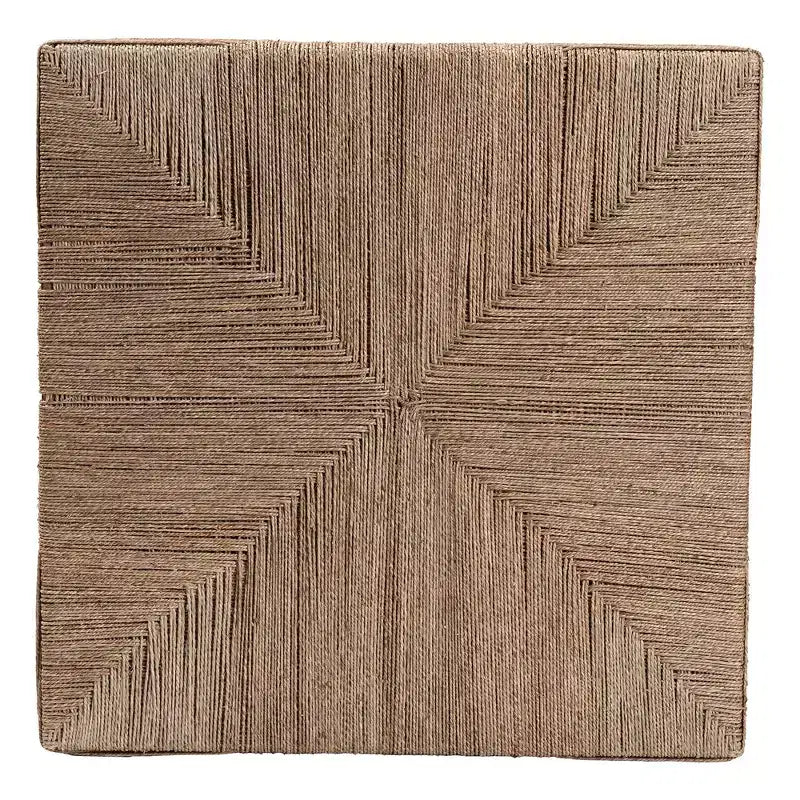 Table basse en jonc de mer naturel