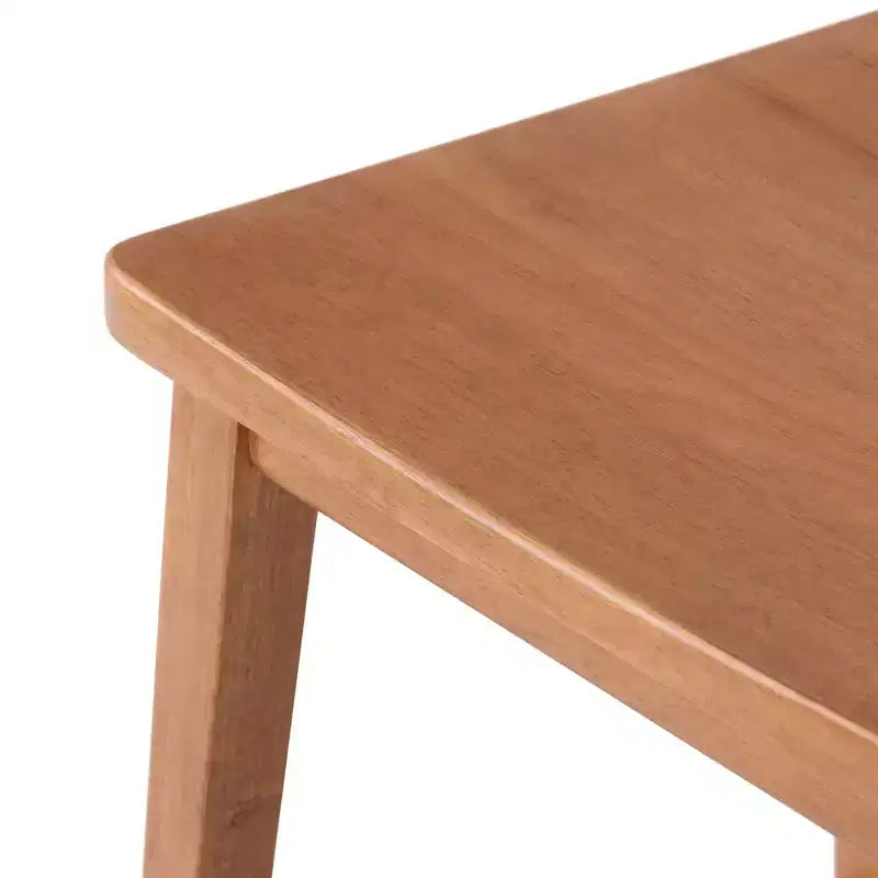 Tabouret de bar, en bois, moderne, pour cuisine, sans dossier, assise en forme de selle, hauteur bar, avec repose-pieds en métal