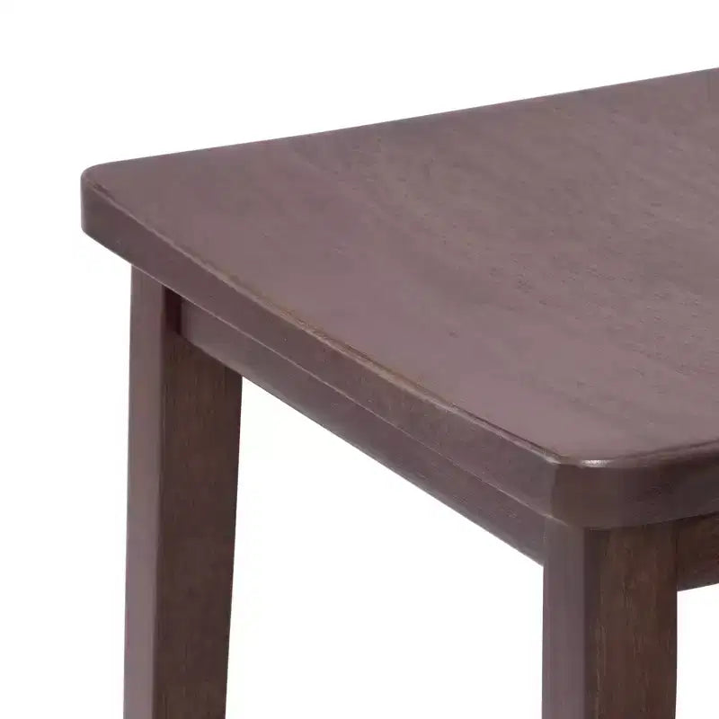Tabouret de bar, en bois, moderne, pour cuisine, sans dossier, assise en forme de selle, hauteur bar, avec repose-pieds en métal