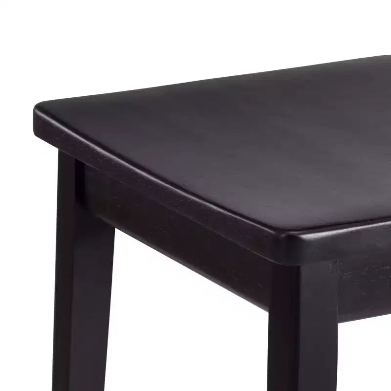 Tabouret de bar, en bois, moderne, pour cuisine, sans dossier, assise en forme de selle, hauteur bar, avec repose-pieds en métal