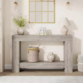47 Farmhouse Console Table,2-Tier Entryway & Sofa Table with Open Storage for Living Room, Hallway & Foyer Decor