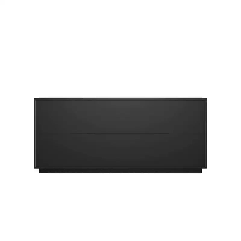 Buffet moderne à quatre portes de 150 cm, meuble de rangement rectangulaire avec dispositif anti-basculement indépendant, convient aux cuisines, noir