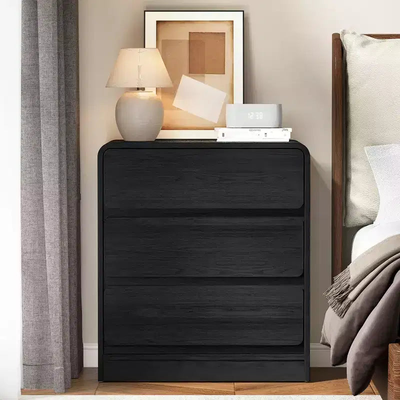 Table de chevet moderne à 3 tiroirs pour chambre à coucher