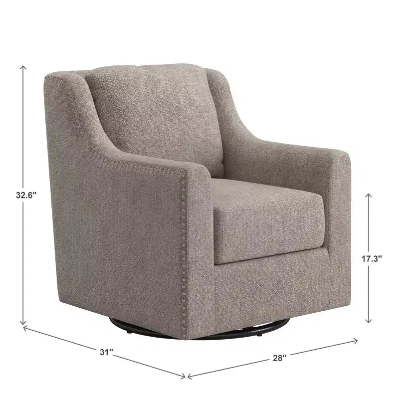 Fauteuil pivotant Nailhead