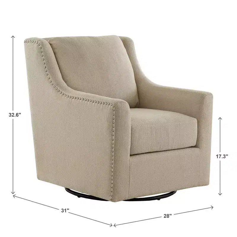 Fauteuil pivotant Nailhead