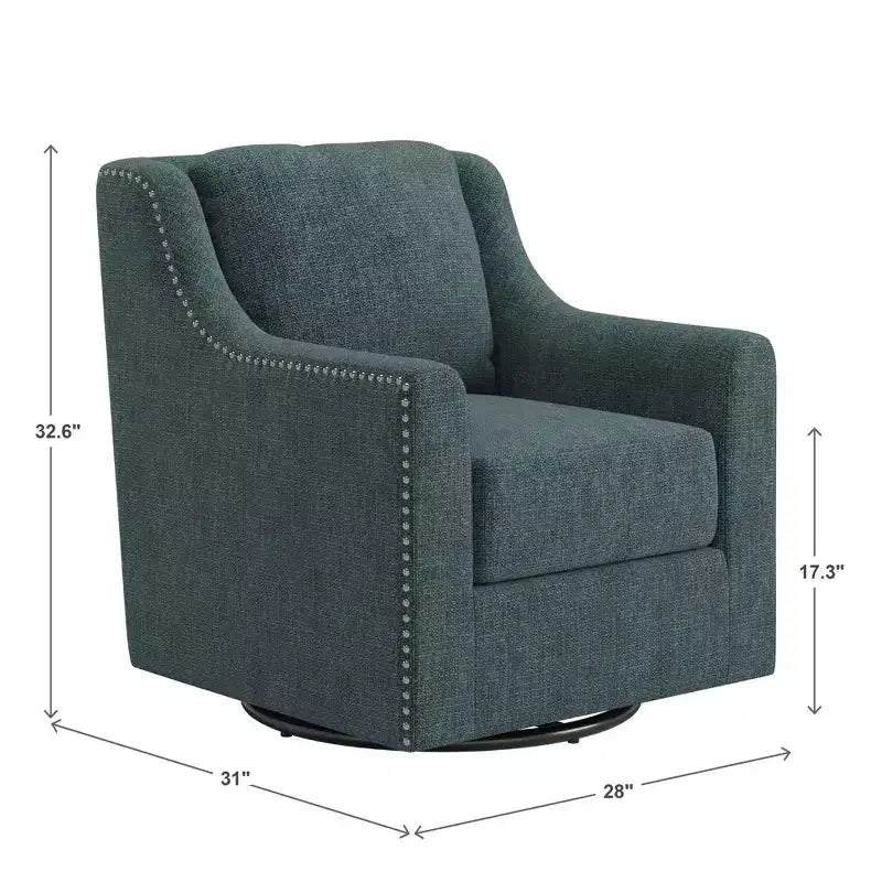 Fauteuil pivotant Nailhead
