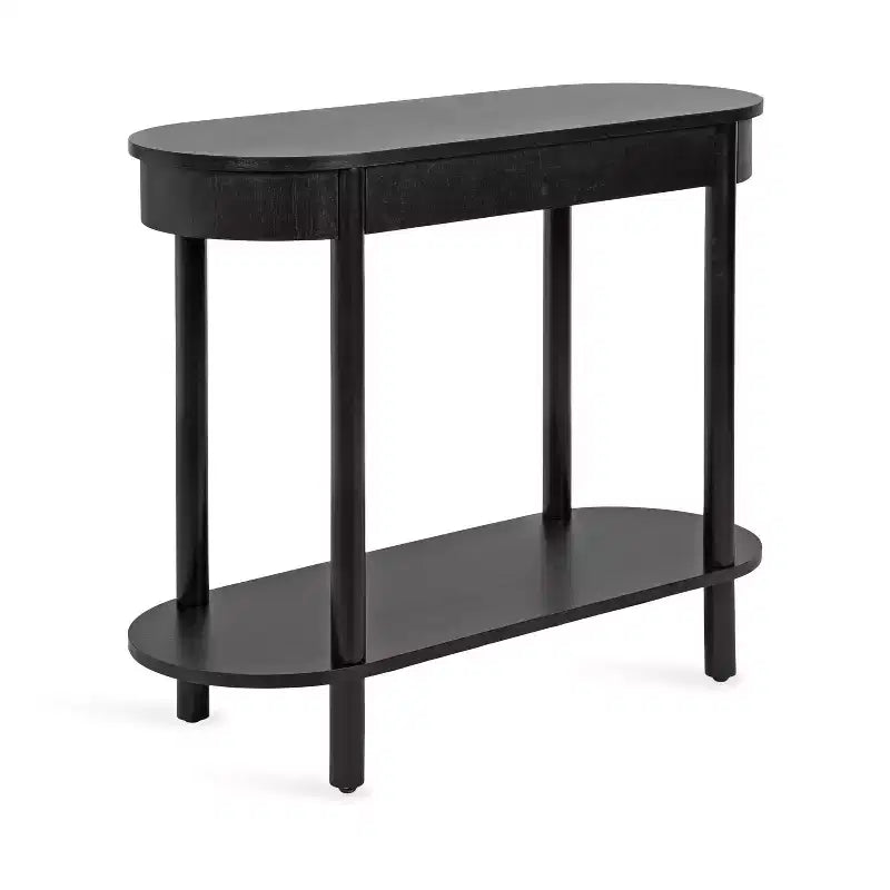 Kate and Laurel Koji Capsule Console Table, 36x14x30, Black