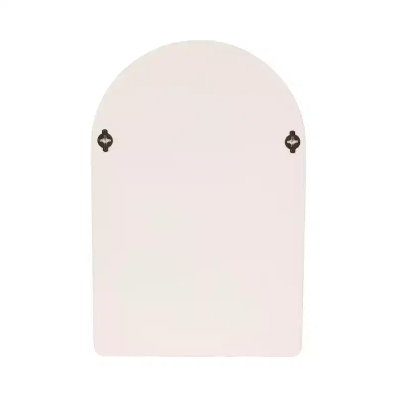 Organisateur de Rangement Mural Arqué avec Étagères Suspendues Multiples - Design en Bois Glamour avec Silhouette Courbe pour Petits Espaces - 24, Blanc