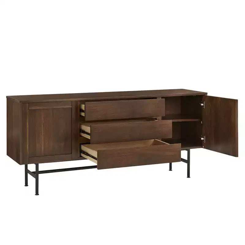 Buffet à deux portes et trois tiroirs