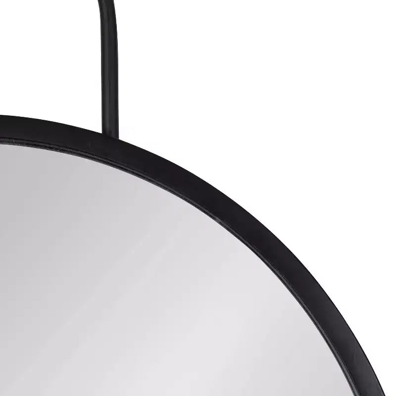 Miroir rond avec étagère