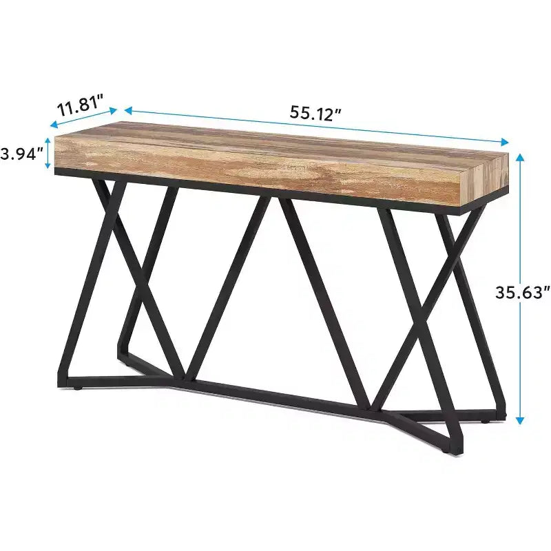 Table basse effet bois