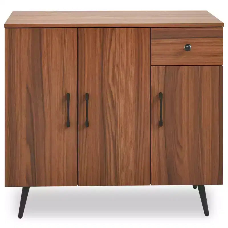 Meuble buffet 3 portes et tiroir coulissant Étagères réglables Kits anti-basculement