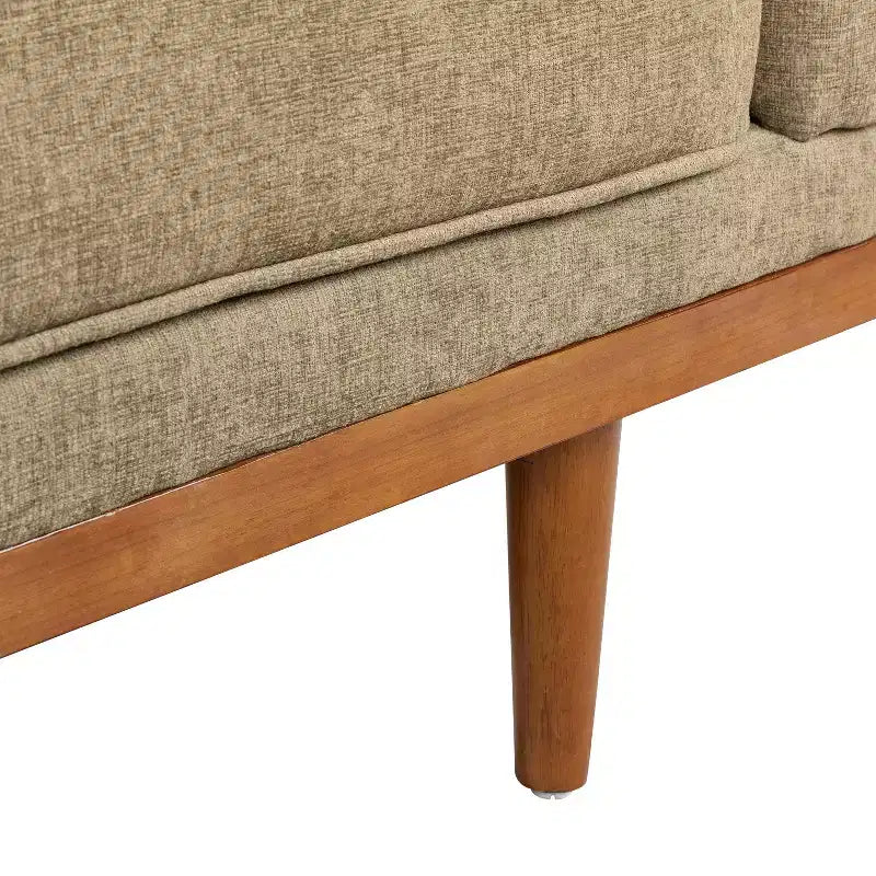 Causeuse capitonnée avec coussins décoratifs