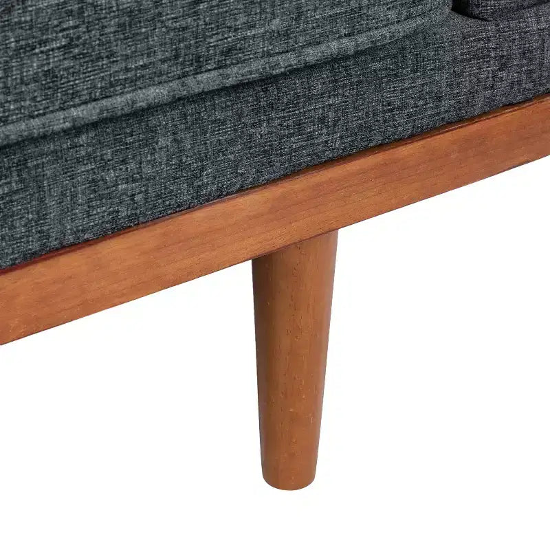Causeuse capitonnée avec coussins décoratifs